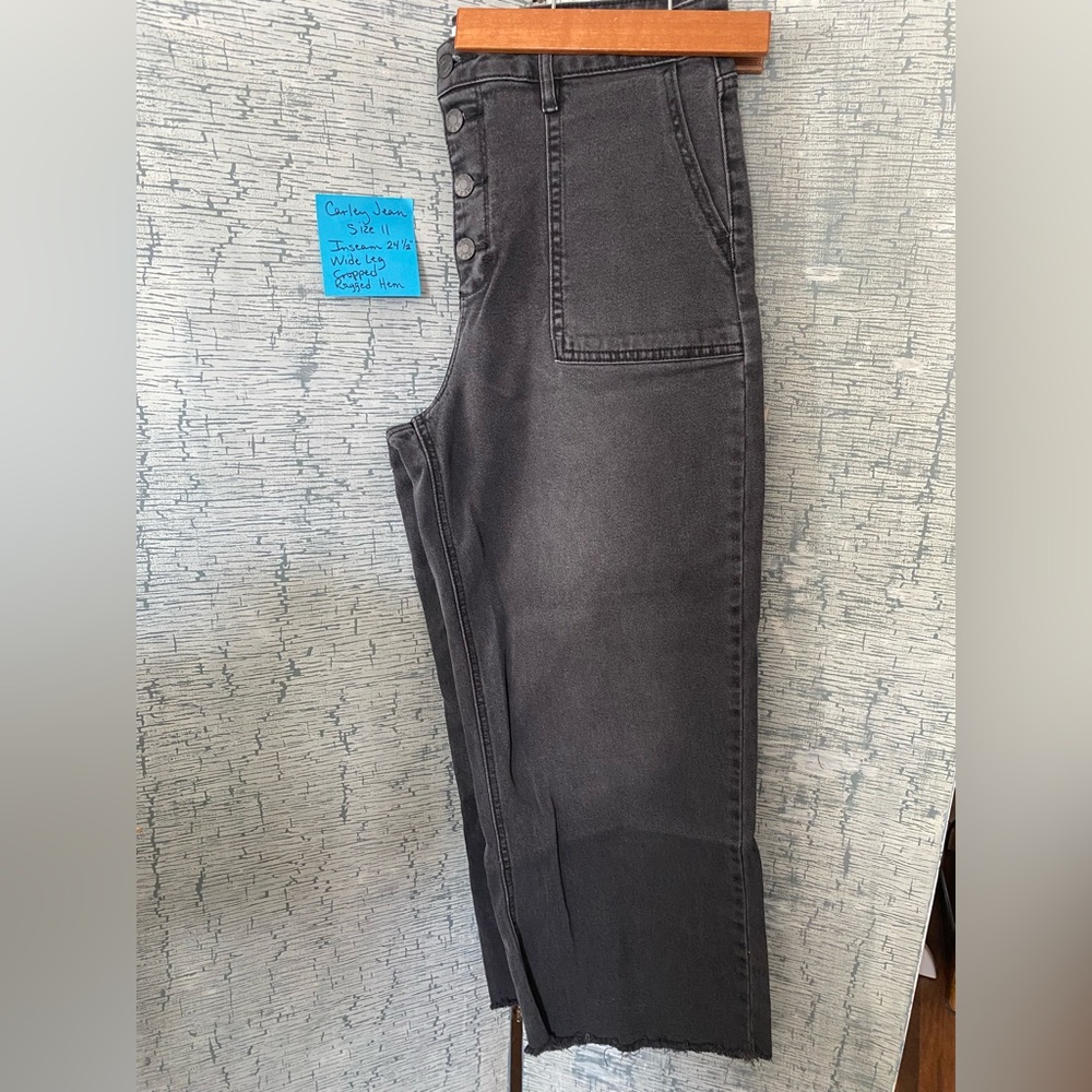 Carley Jean Los Angeles Hendrix Charcoal High-Waisted Jeans, Size 11
